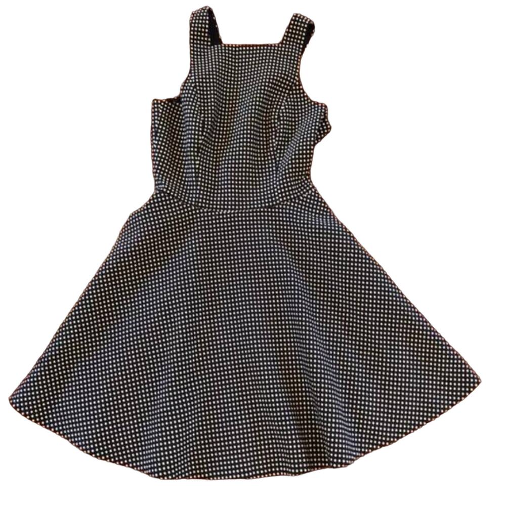 Club Monaco Marci Mini Dress Aviator Navy White Dots